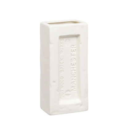 Manchester Brick Vase - White