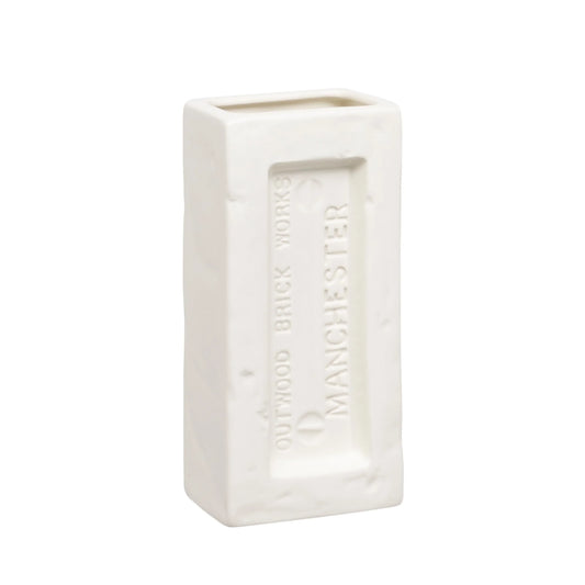 Manchester Brick Vase - White