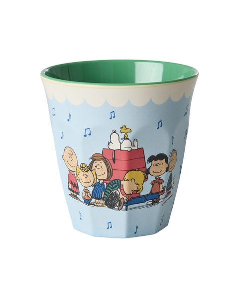 Medium Melamine Cup - Soft Blue Snoopy Print