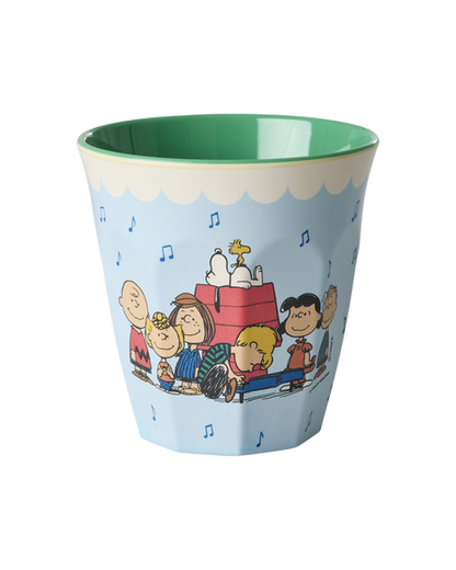 Medium Melamine Cup - Soft Blue Snoopy Print