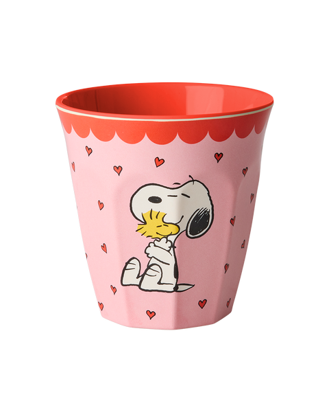 Medium Melamine Cup - Pink Snoopy Print