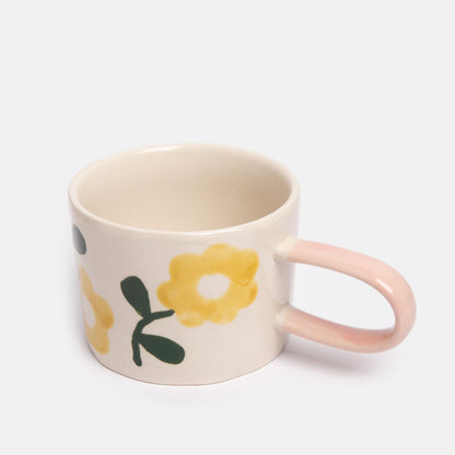 Ceramic Mug Yellow Flower