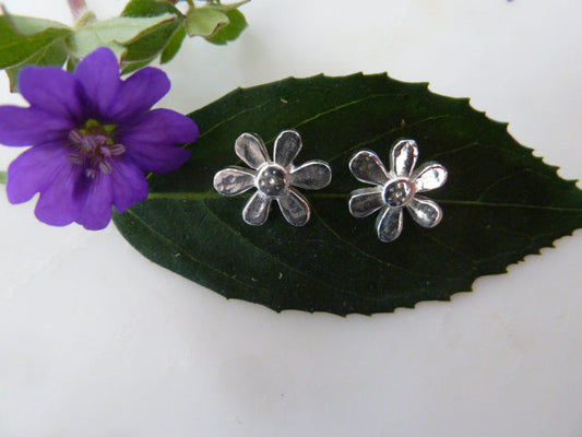 Sterling Silver daisy studs