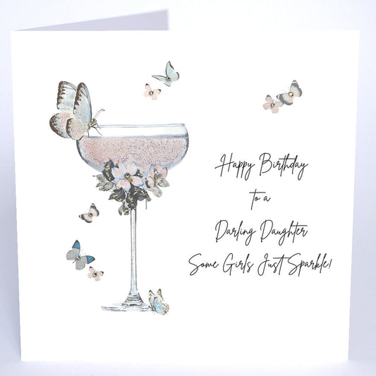 Happy Birthday To a Darling Daughter - Large Card