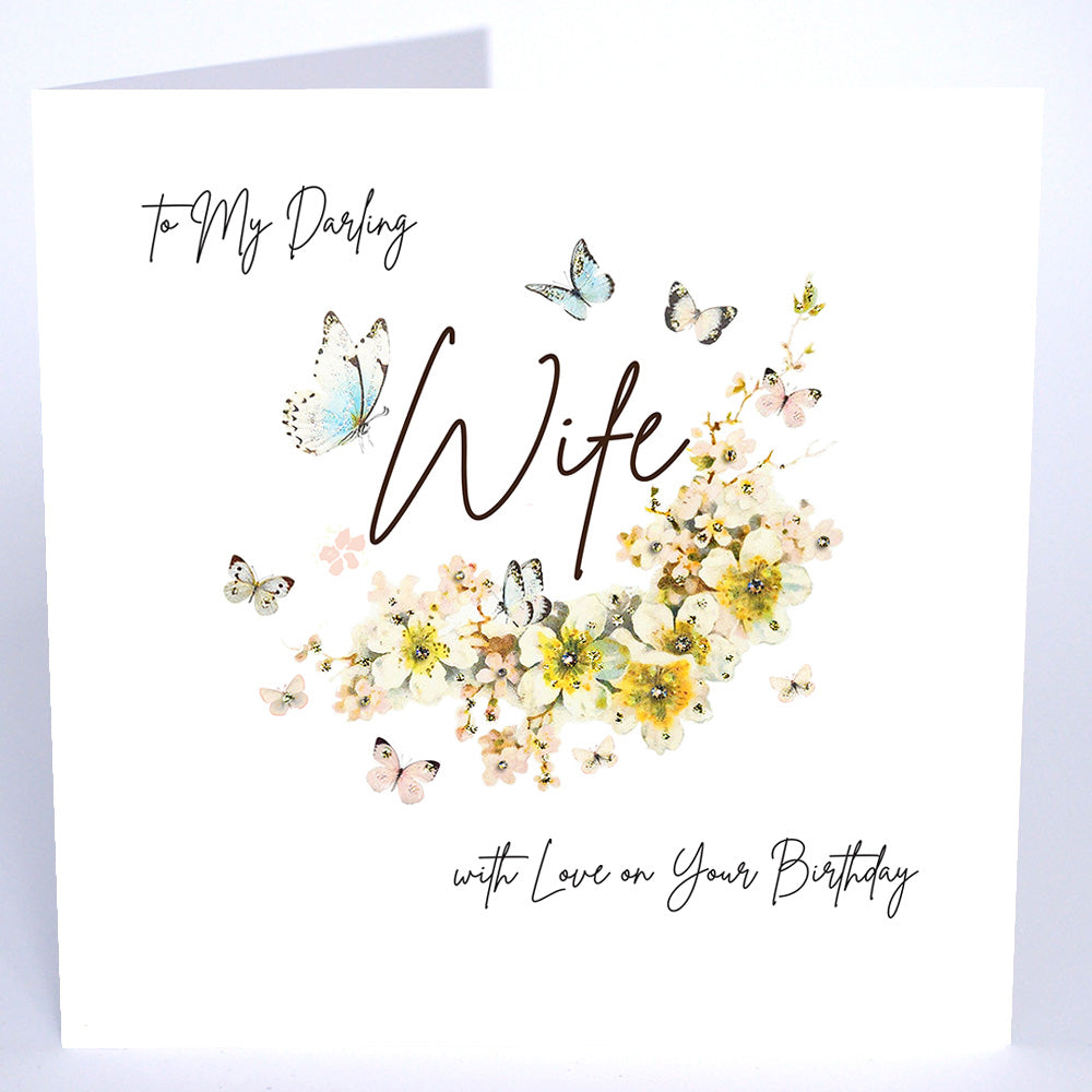 To My Darling Wife Birthday - Large Card