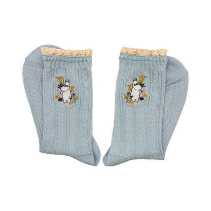 Moomin Blue Lace Moomin Socks