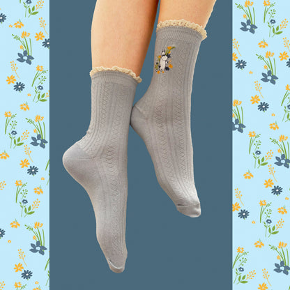 Moomin Blue Lace Moomin Socks