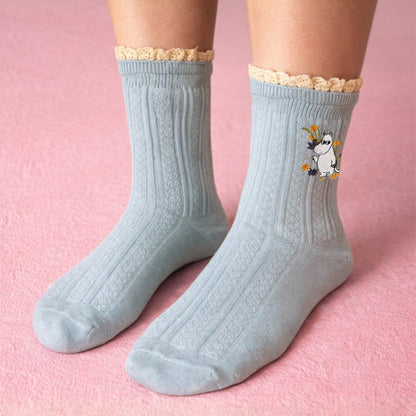 Moomin Blue Lace Moomin Socks