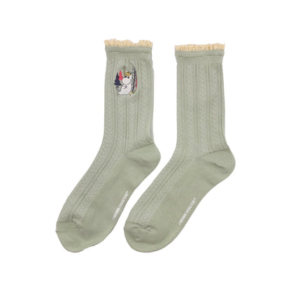 Moomin Green Lace Snorkmaiden Socks