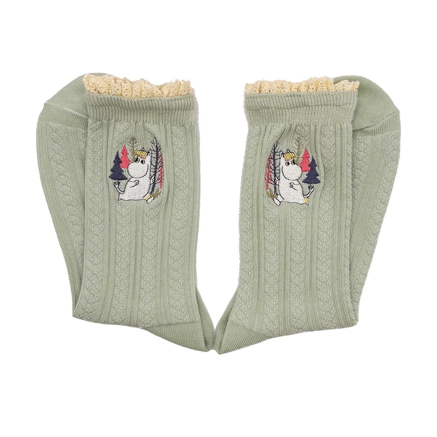 Moomin Green Lace Snorkmaiden Socks