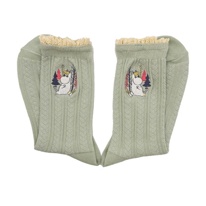 Moomin Green Lace Snorkmaiden Socks