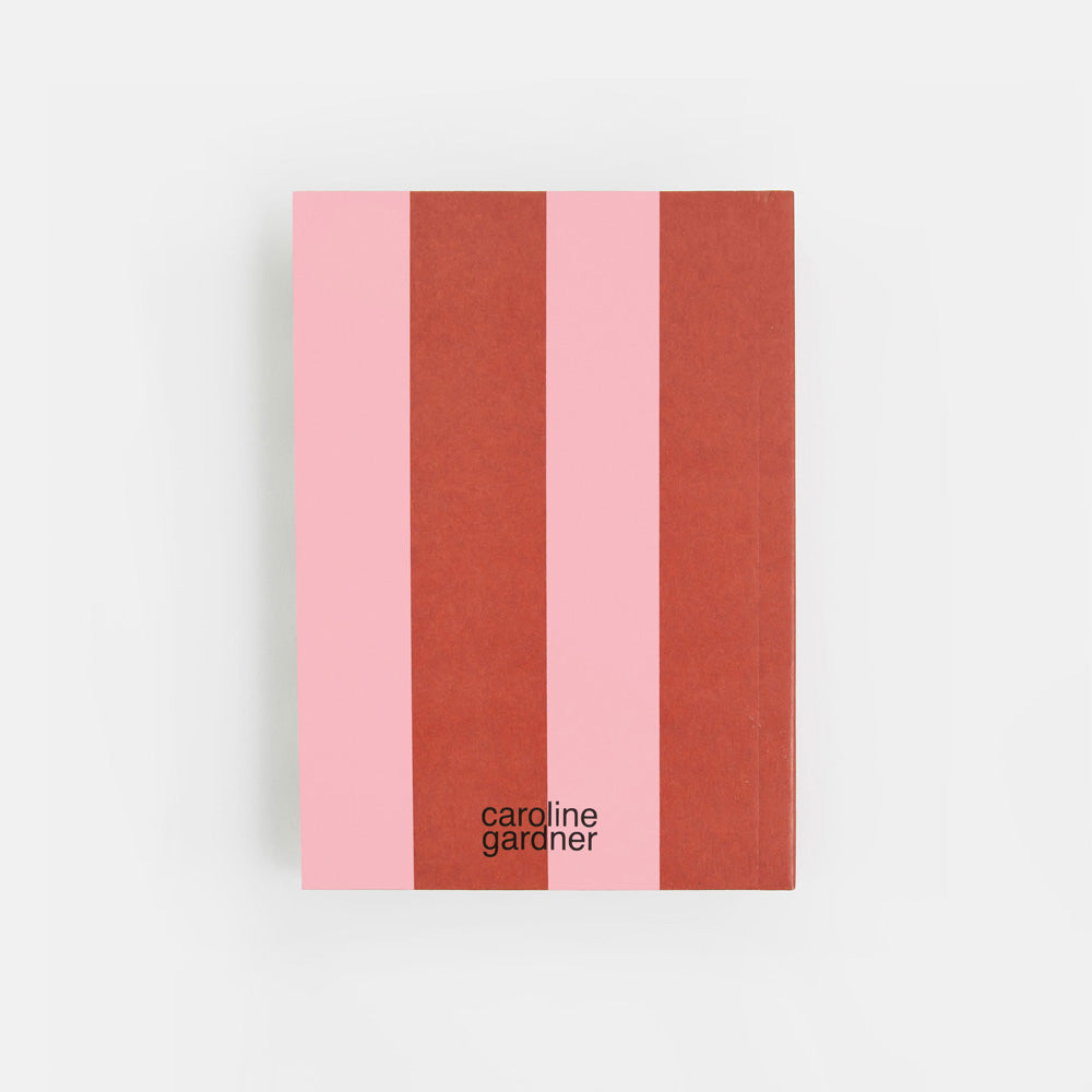 Orange & Pink Stripe A6 Softback Notebook