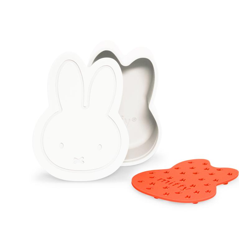 Miffy Silicone Soap Storage Travel Box - Classic Red