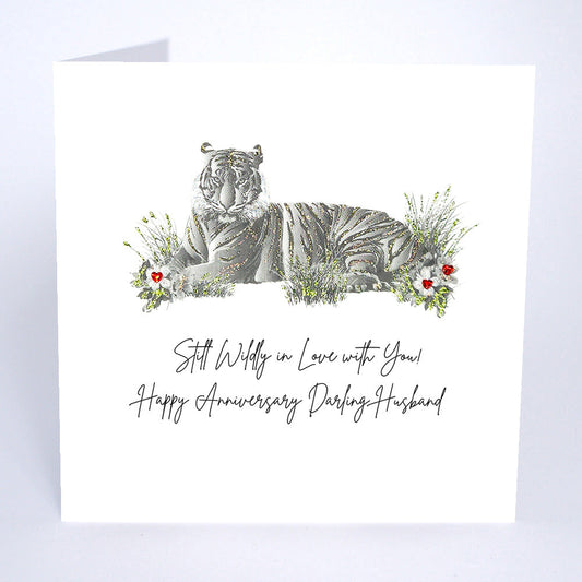 Wildly In Love - Darling Husband Anniversary Card