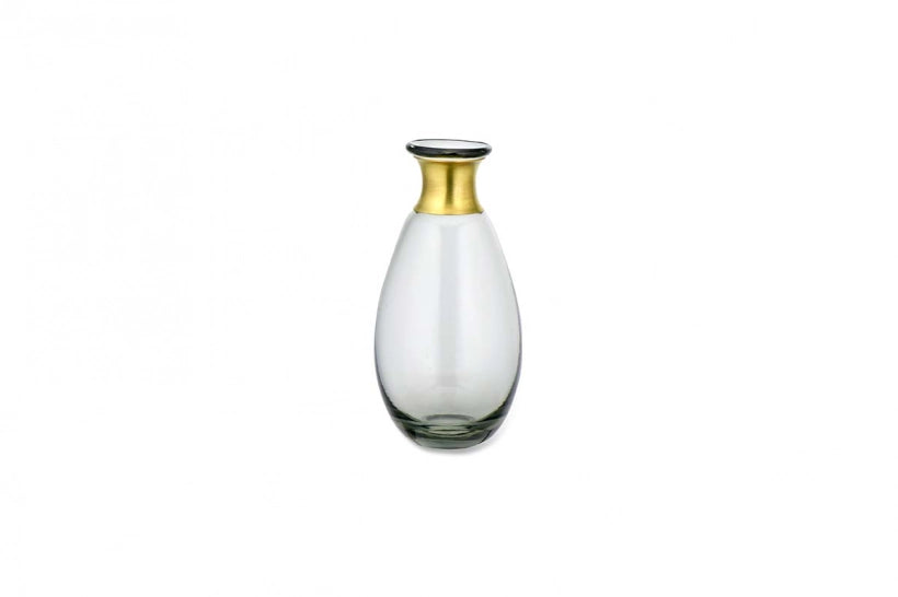 Miza Mini Glass Vase - Smoke - Large