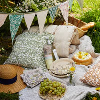 Fabric Bunting-Natural Meadow Sage & Pink