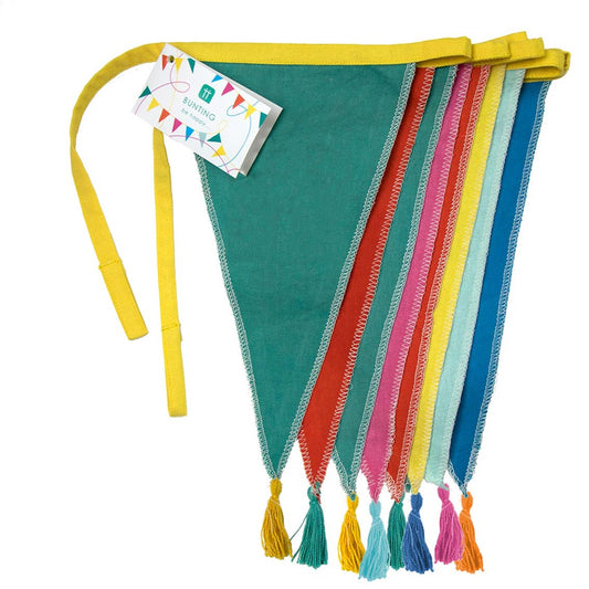 Multi Coloured Rainbow Cotton Bunting