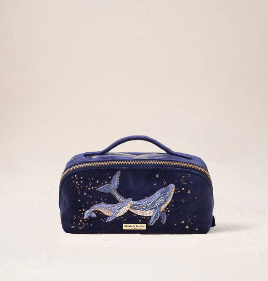 Mystical Whale Open Flat Makeup Bag