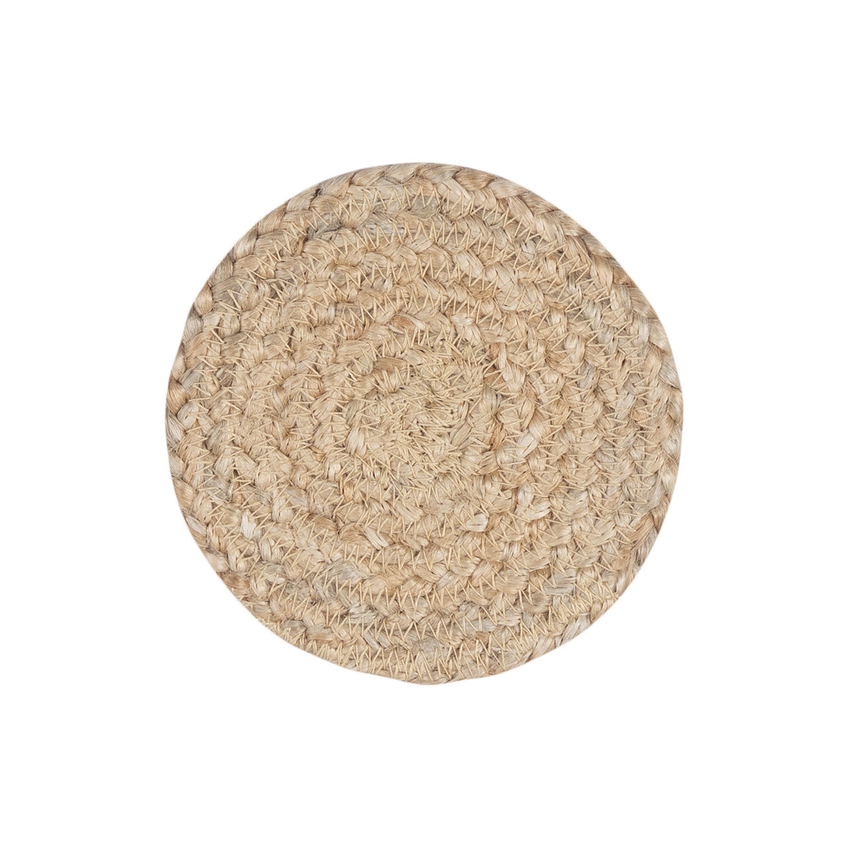 Set of 6 Jute Coasters - Natural