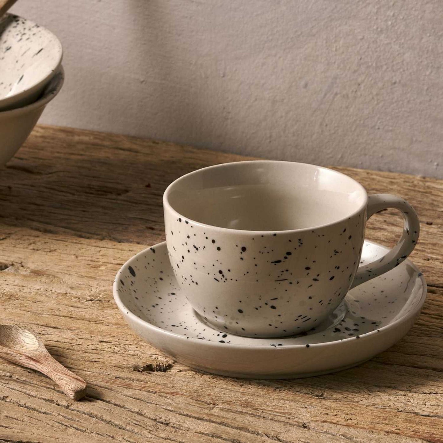 Ama Splatter Cup and Saucer