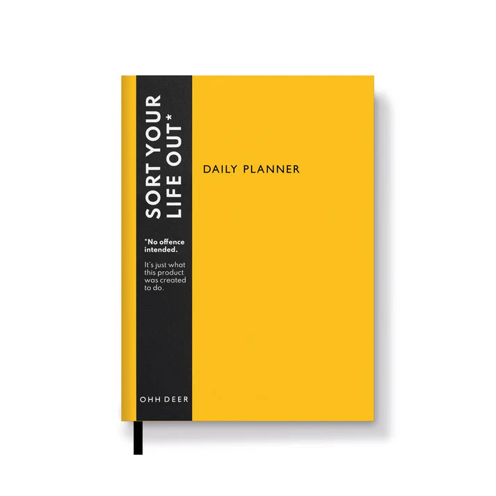 Neon Amber Linen Daily Planner