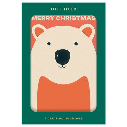 Assorted Christmas Card Set Christmas Characters - Pack of 9