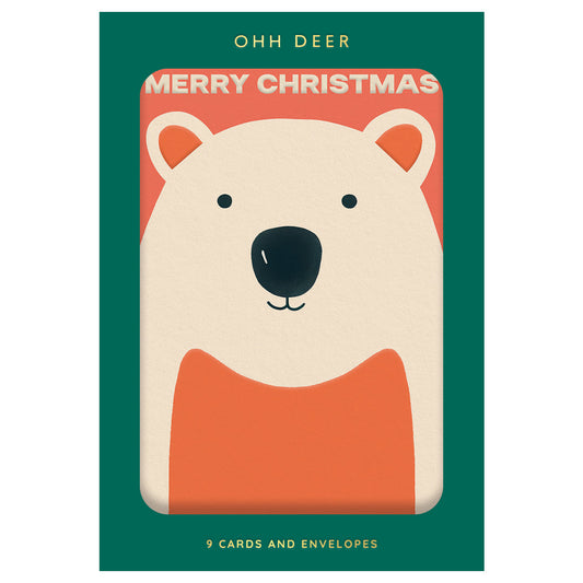 Assorted Christmas Card Set Christmas Characters - Pack of 9