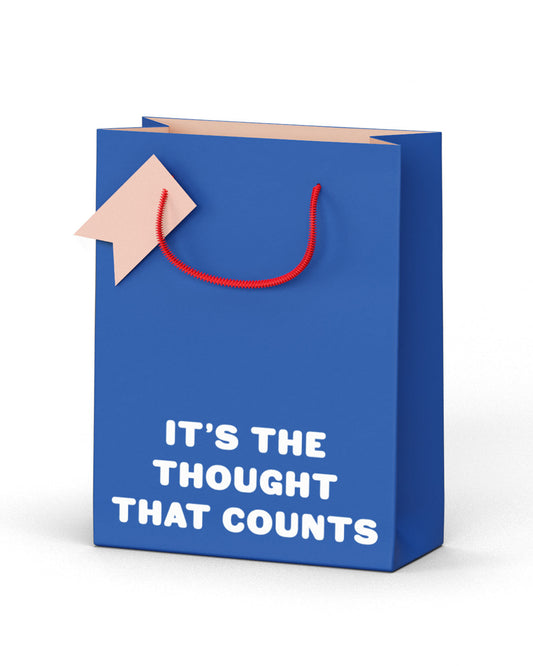 Copy of It's the thought that counts - red - Gift Bag Medium