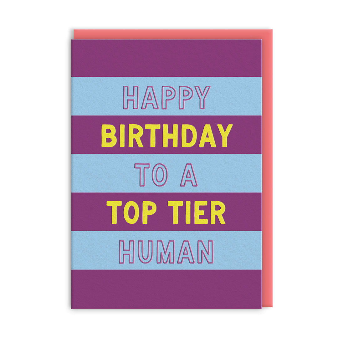 Top Tier Human Greeting Card
