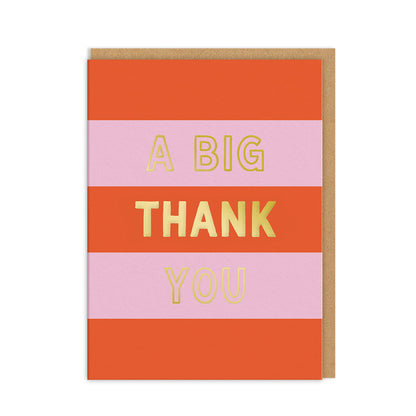 A Big Thank You Mini Greeting Card (Pack of 6)