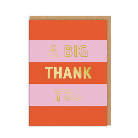 A Big Thank You Mini Greeting Card (Pack of 6)