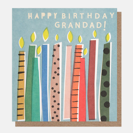 Happy Birthday Grandad - Candles