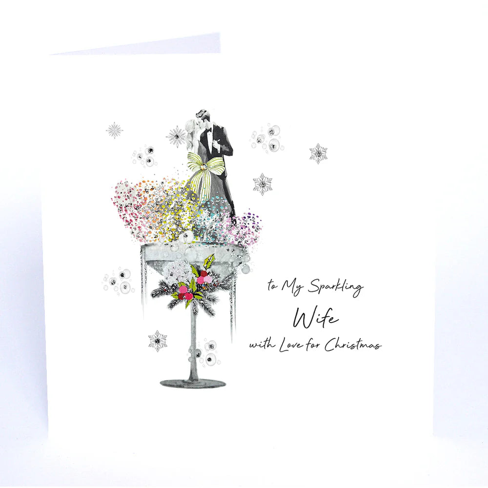 To My Sparkling Wife With Love for Christmas - Christmas Shimmer