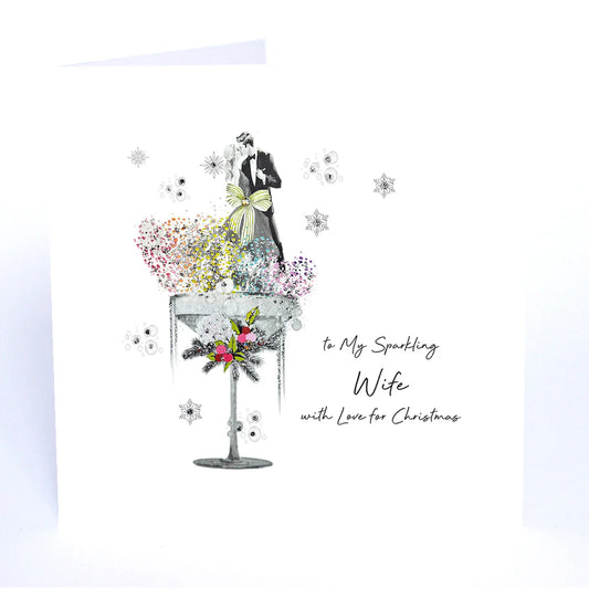 To My Sparkling Wife With Love for Christmas - Christmas Shimmer