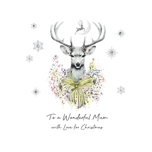 To a Wonderful Mum with Love for Christmas - Christmas Shimmer