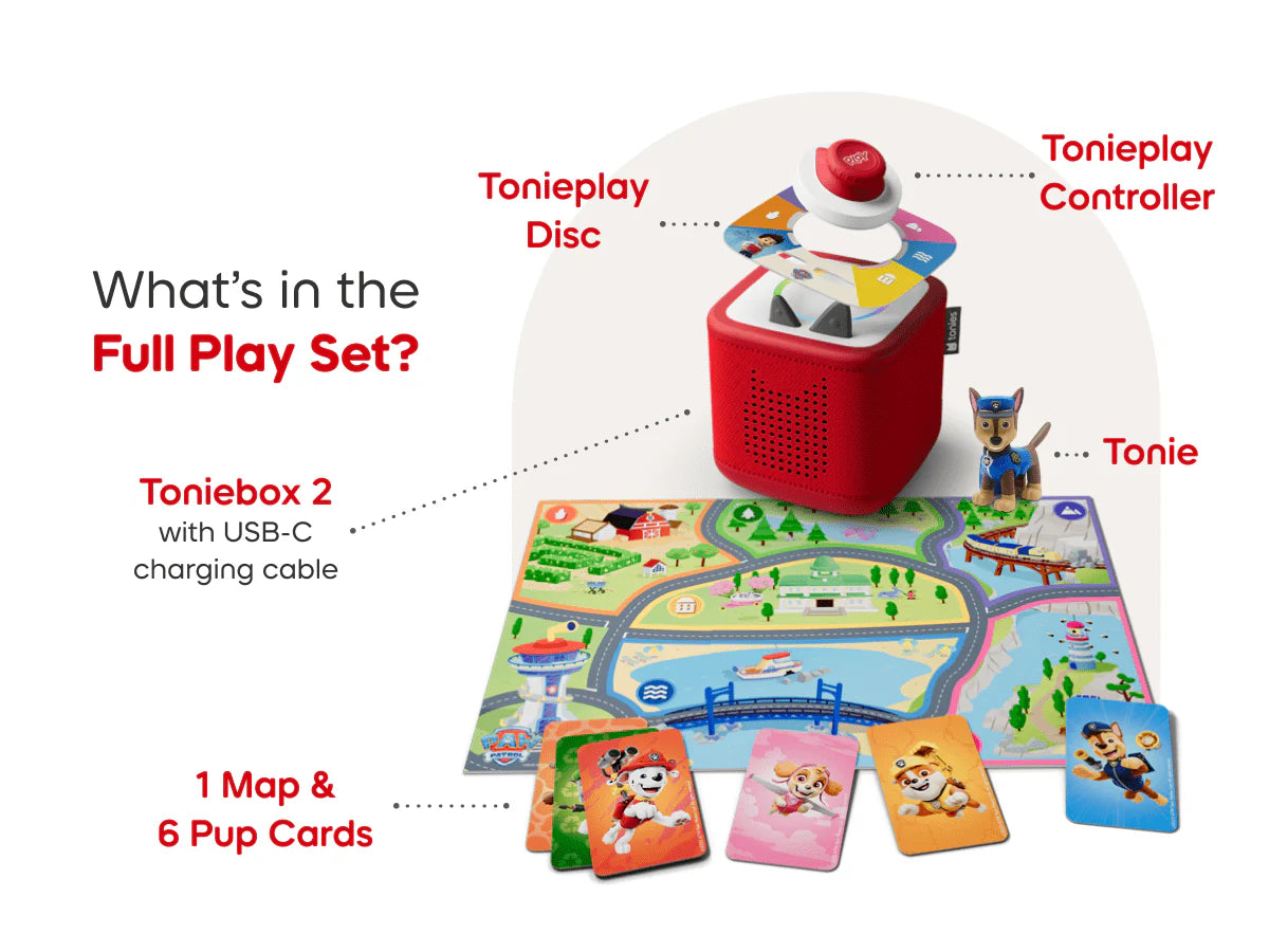 Toniebox 2 Sunset Red  Play Set Paw Patrol Chase