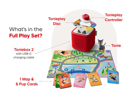 Toniebox 2 Sunset Red  Play Set Paw Patrol Chase