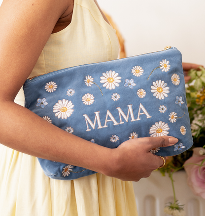 Daisy Dream Mama Everyday Pouch - Dusky Blue