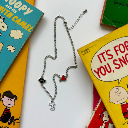 Peanuuts Enamel Snoopy Necklace