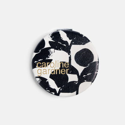 Mono Bloom Round Pocket Mirror