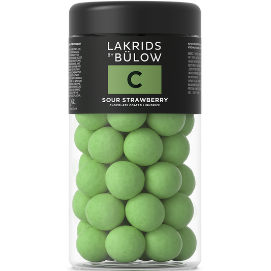 C Sour Strawberry Coated Liquorice - Regular 270g