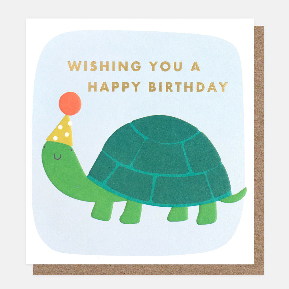 Party Tortoise Birthday Card