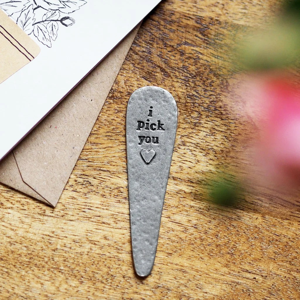 'I Pick You' Envelope Plant Marker