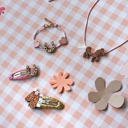 Peggy Pony Hair & Jewellery Set