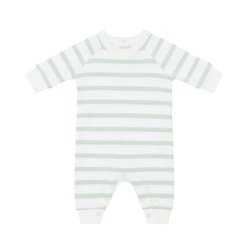 Powder Blue & White Breton Striped 0-3