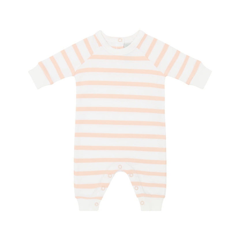 Powder Pink & White Breton Striped 0-3