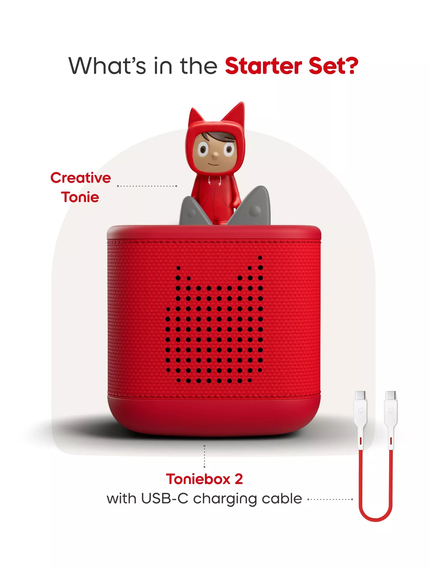 Toniebox 2 Sunset Red Starter Set Creative Tonie Rubie