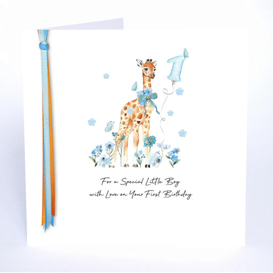 Ribbons and Roses For a Special Little Boy with Love on Your First Birthday