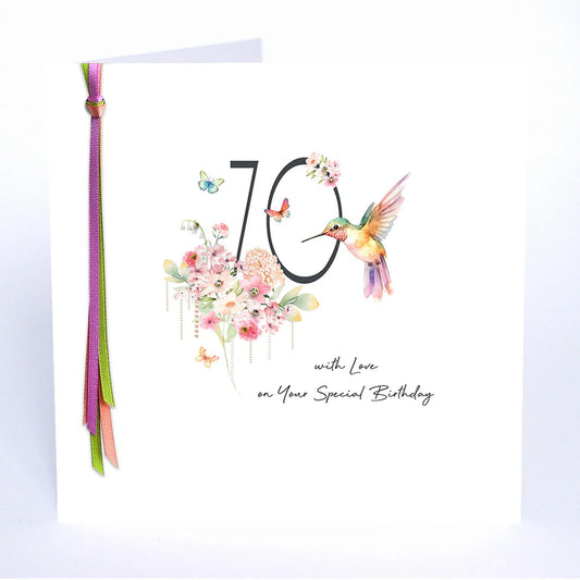 Ribbons and Roses 70 To Mum With Love On Your Special Birthday