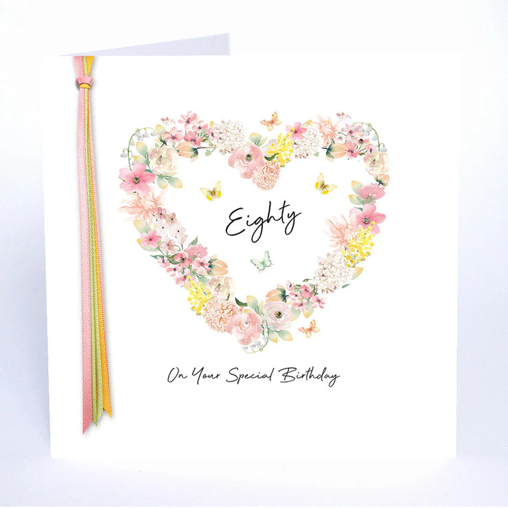 Ribbons and Roses 80 On Your Special Birthday